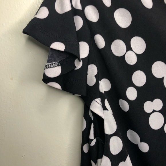 Karin Stevens Black & White Polka Dot Dress – Size 6, Lace Waist Detail - Picture 6 of 10